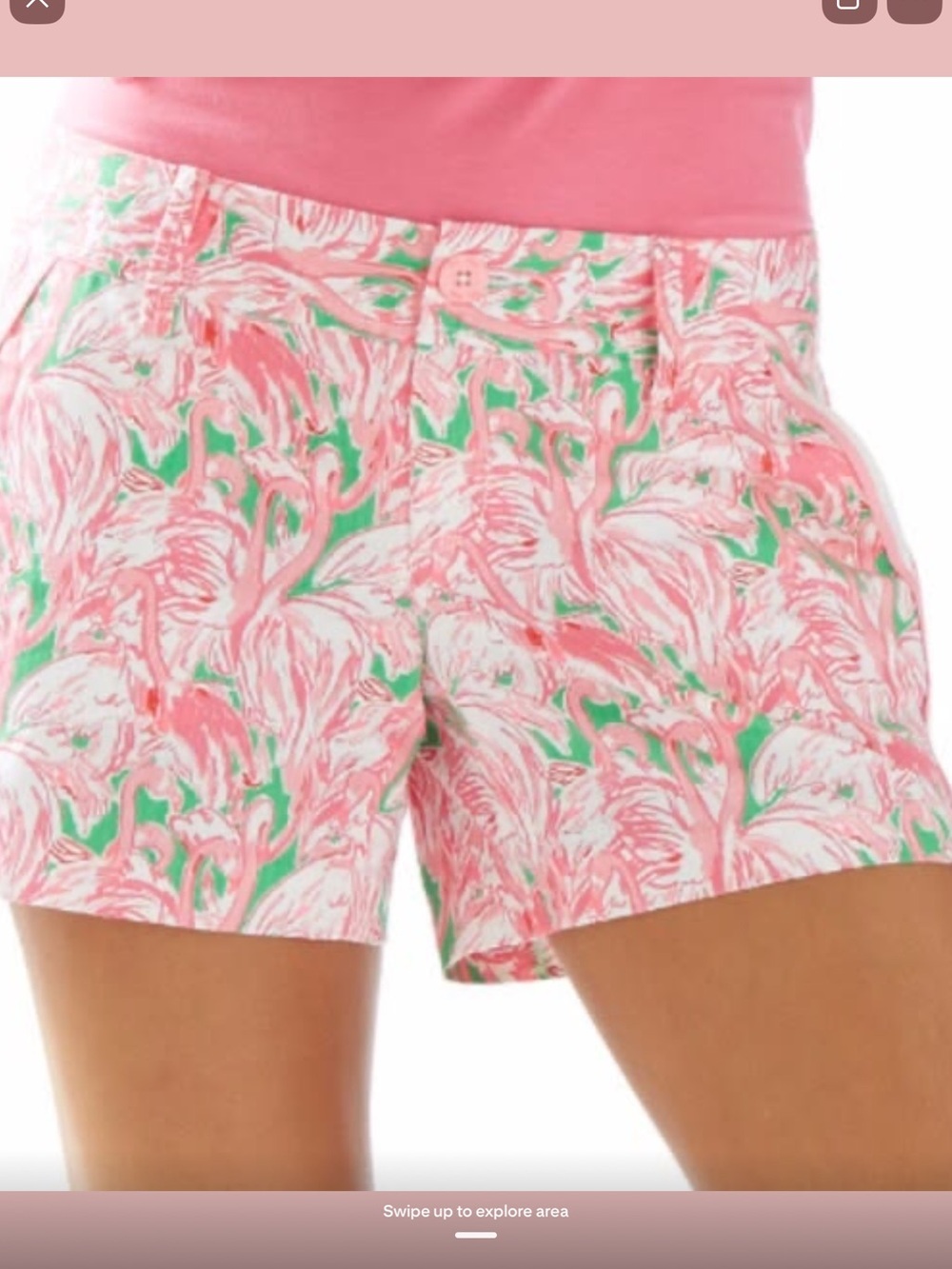 Lilly Pulitzer Shorts Size 4 The Walsh Pink Flamingo Shorts 🦩 3”Inseam P…